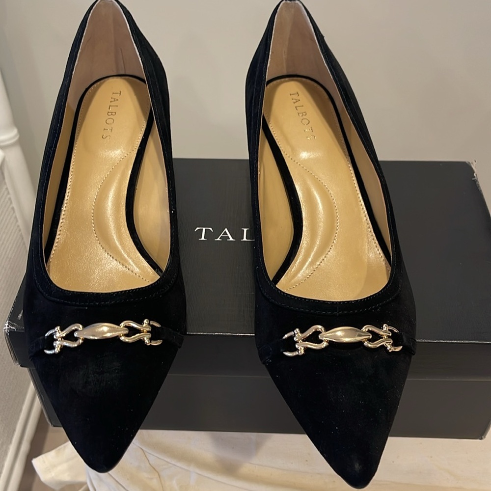 Black Kitten Heels from Talbots, Size 11, Never worn.